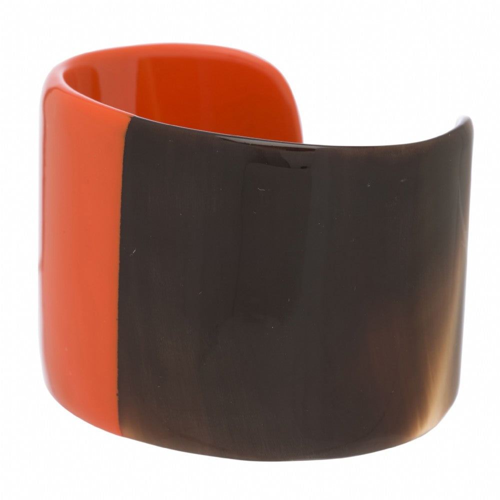 Horn Cuff With Lacquer