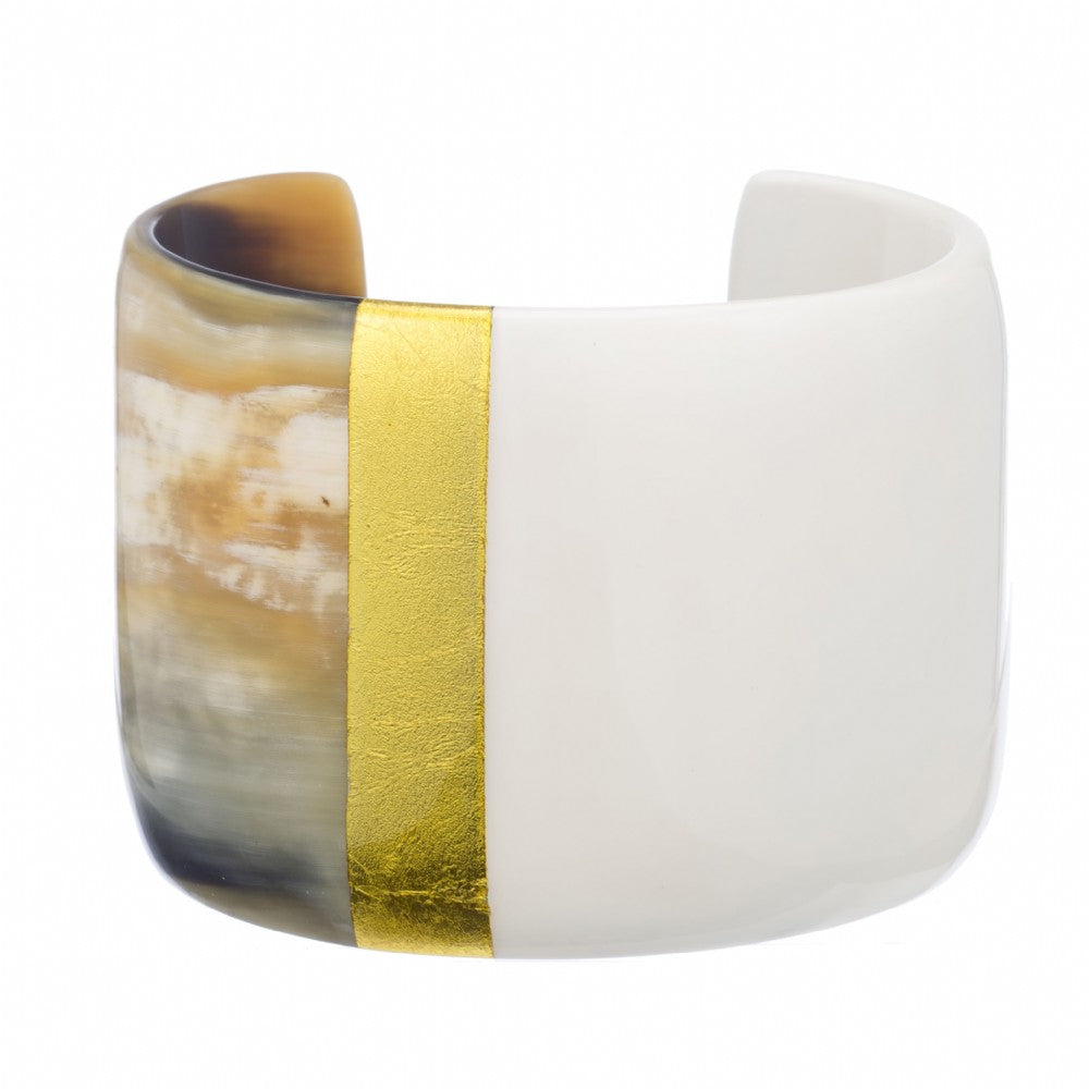 Horn Cuff With Lacquer