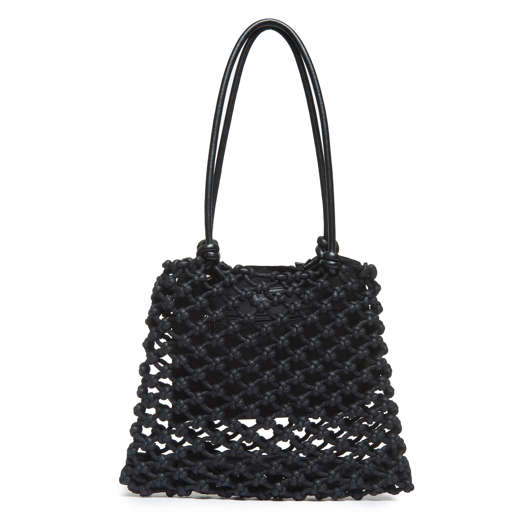 Isa knotted tote bag leather handles