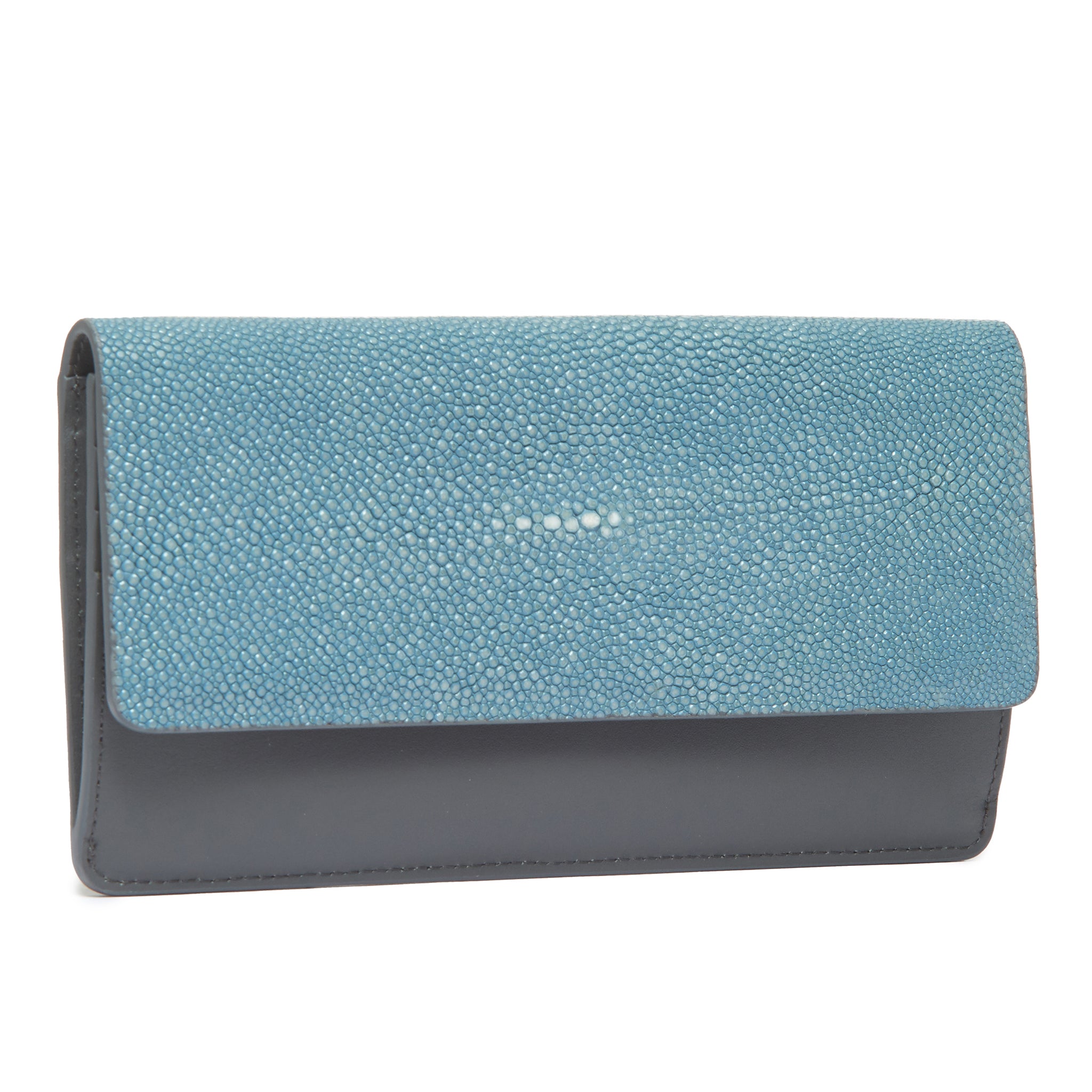 Maya Shagreen Fold Front Wallet Or Clutch