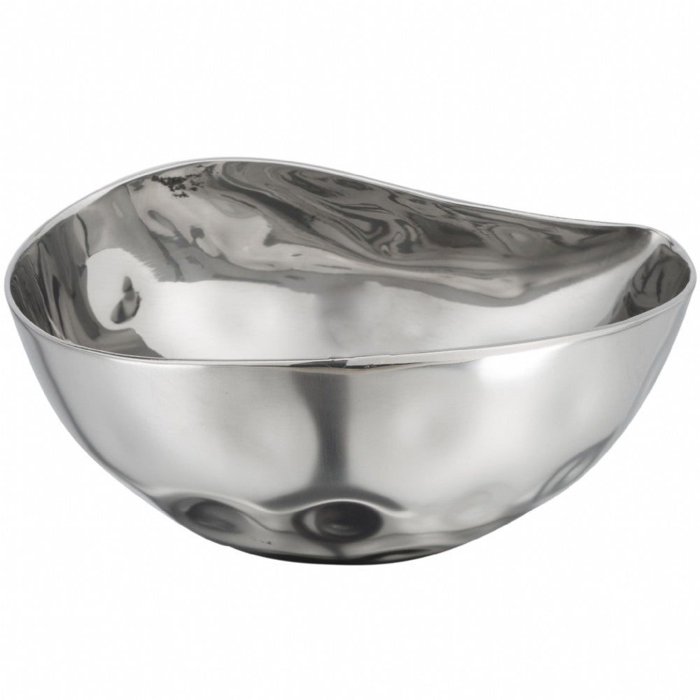 Hammered Stainless Steel Bowl 4 IN Oval