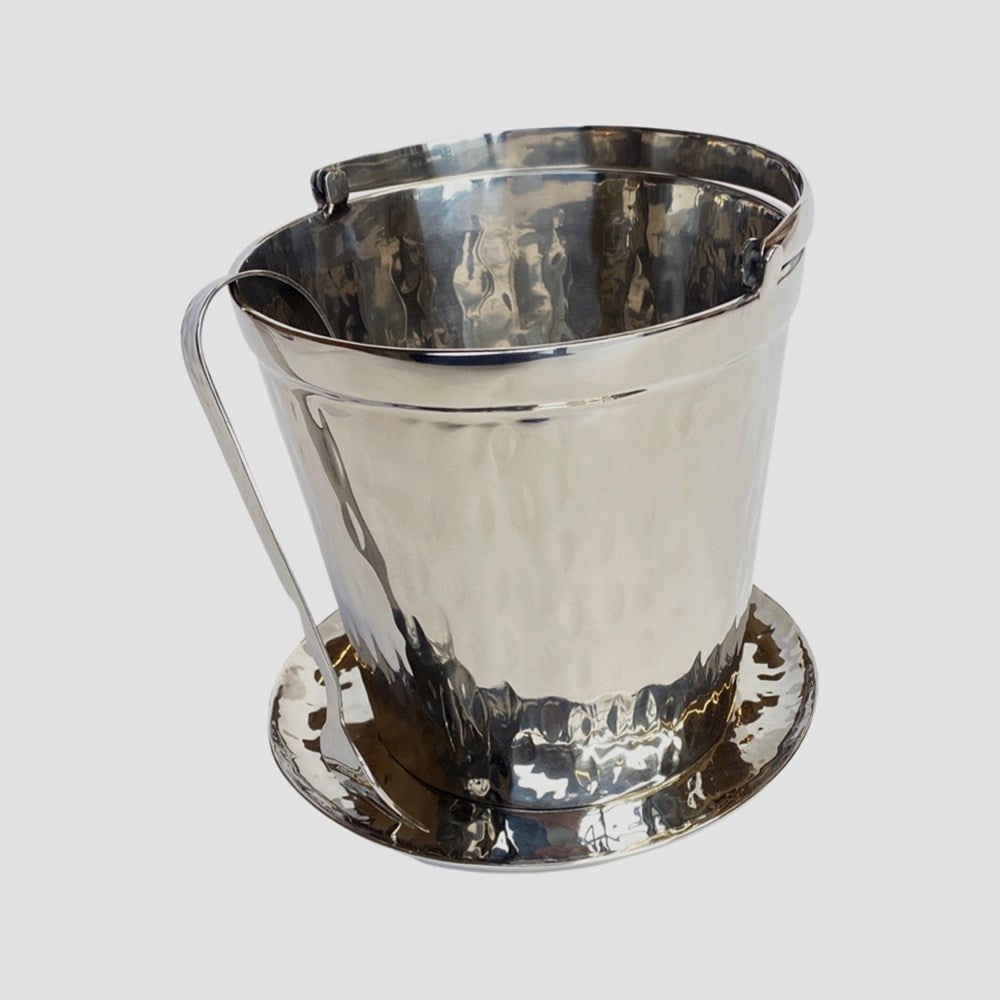 Hammered Stainless Personal Ice Pail