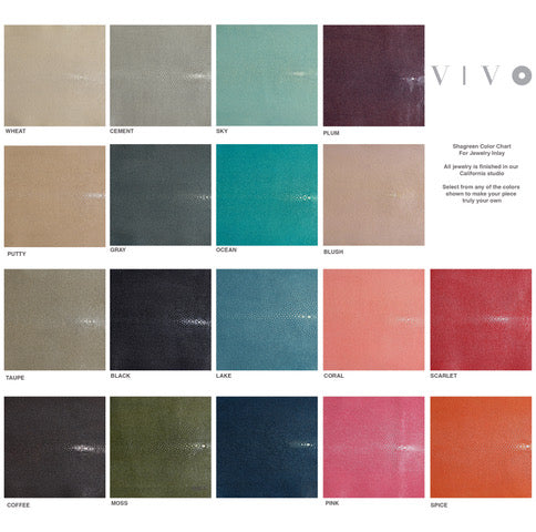 Shagreen Leather Color Chart